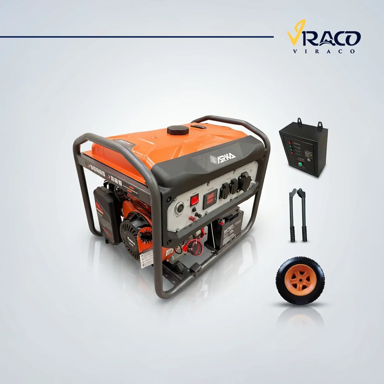 موتور برق بنزینی آرکا 7 کیلو وات مدل RK9000EC-ATS