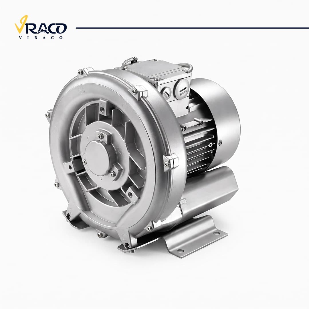 بلوئر ساید چنل سه فاز دو پروانه گرینکو مدل 2RB 420-7HH36، توان 1.6 کیلووات