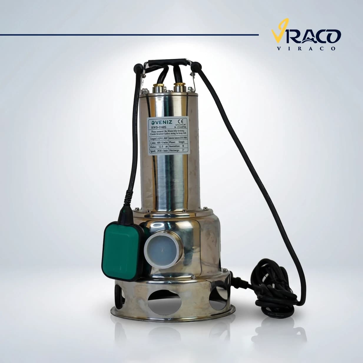 لجنکش 2 اینچ 15 متری تمام استیل ونیز مدل HWD-1500S