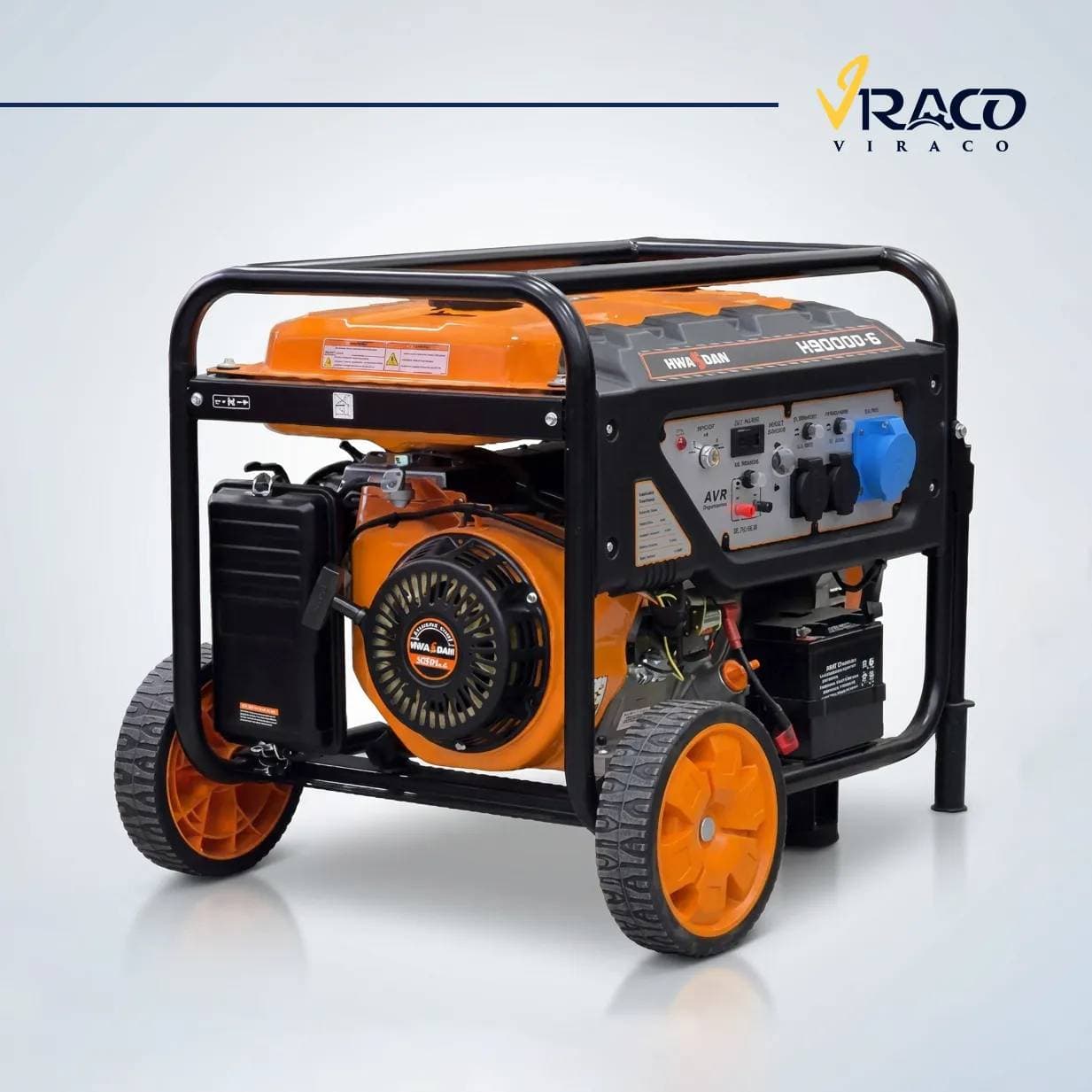 موتور برق بنزینی هواسدان H9000D-G توان 8.5 کیلووات تک فاز